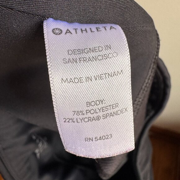 Athleta Womens Black Leggings Size Small S with zipper pockets and cutout design - Picture 8 of 10